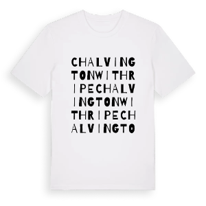 Chalvington with Ripe ordlek t-shirt – ekologisk bomull t-shirt från Pinshirt