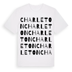 Charleton ordlek t-shirt – ekologisk bomull t-shirt från Pinshirt