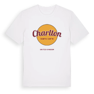 Charlton cirkel t-shirt – ekologisk bomull t-shirt från Pinshirt