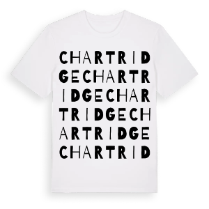 Chartridge ordlek t-shirt – ekologisk bomull t-shirt från Pinshirt