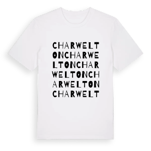 Charwelton ordlek t-shirt – ekologisk bomull t-shirt från Pinshirt