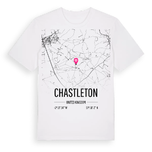 Chastleton karta t-shirt – ekologisk bomull t-shirt från Pinshirt