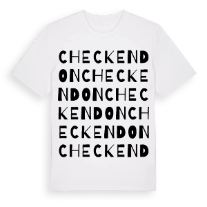 Checkendon ordlek t-shirt – ekologisk bomull t-shirt från Pinshirt