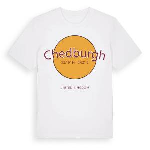 Chedburgh cirkel t-shirt – ekologisk bomull t-shirt från Pinshirt
