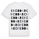 Cheddar ordlek t-shirt