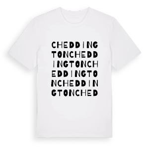 Cheddington ordlek t-shirt – ekologisk bomull t-shirt från Pinshirt