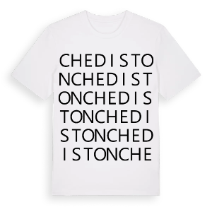 Chediston ordlek t-shirt – ekologisk bomull t-shirt från Pinshirt