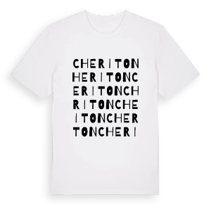 Cheriton ordlek t-shirt – ekologisk bomull t-shirt från Pinshirt