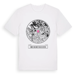 Cheshire West and Chester t-shirt – ekologisk bomull t-shirt från Pinshirt
