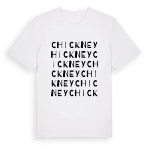 Chickney ordlek t-shirt – ekologisk bomull t-shirt från Pinshirt
