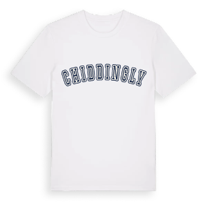 Chiddingly college t-shirt – ekologisk bomull t-shirt från Pinshirt