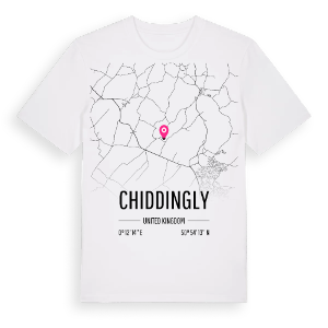 Chiddingly karta t-shirt – ekologisk bomull t-shirt från Pinshirt