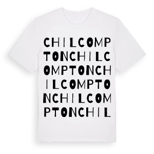Chilcompton ordlek t-shirt – ekologisk bomull t-shirt från Pinshirt