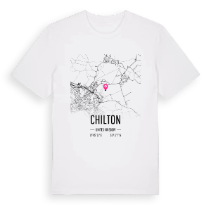 Chilton karta t-shirt – ekologisk bomull t-shirt från Pinshirt