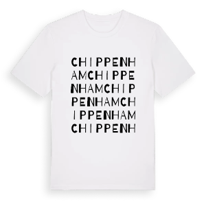 Chippenham ordlek t-shirt – ekologisk bomull t-shirt från Pinshirt