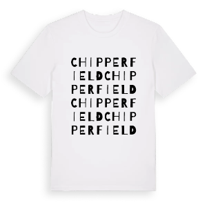 Chipperfield ordlek t-shirt – ekologisk bomull t-shirt från Pinshirt