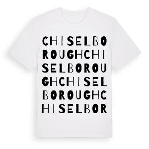Chiselborough ordlek t-shirt – ekologisk bomull t-shirt från Pinshirt
