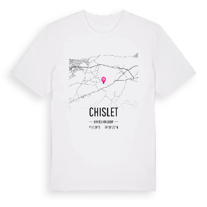 Chislet karta t-shirt – ekologisk bomull t-shirt från Pinshirt