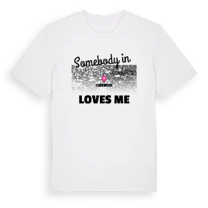 Någon i Chiswick älskar mig t-shirt – ekologisk bomull t-shirt från Pinshirt