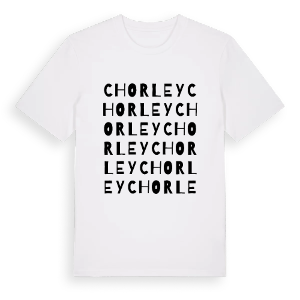 Chorley ordlek t-shirt – ekologisk bomull t-shirt från Pinshirt
