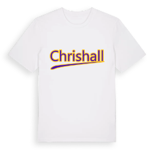 Chrishall baseball t-shirt – ekologisk bomull t-shirt från Pinshirt