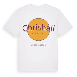 Chrishall cirkel t-shirt – ekologisk bomull t-shirt från Pinshirt