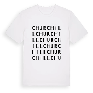 Churchill ordlek t-shirt – ekologisk bomull t-shirt från Pinshirt