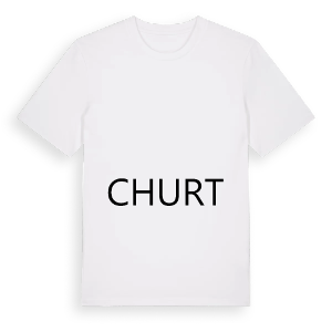 Jag älskar Churt t-shirt stort tryck – ekologisk bomull t-shirt från Pinshirt
