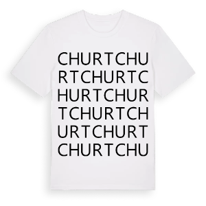 Churt ordlek t-shirt – ekologisk bomull t-shirt från Pinshirt