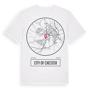 City of Chester t-shirt – ekologisk bomull t-shirt från Pinshirt
