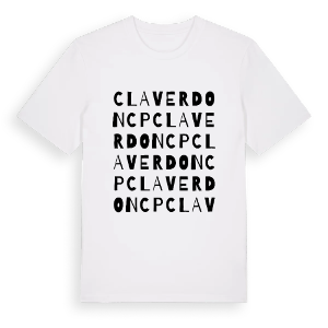 Claverdon CP ordlek t-shirt – ekologisk bomull t-shirt från Pinshirt