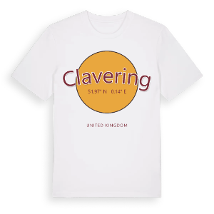 Clavering cirkel t-shirt – ekologisk bomull t-shirt från Pinshirt