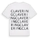Clavering ordlek t-shirt