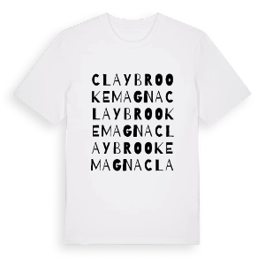 Claybrooke Magna ordlek t-shirt – ekologisk bomull t-shirt från Pinshirt