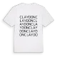 Claydon ordlek t-shirt