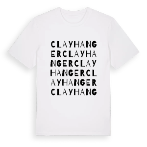 Clayhanger ordlek t-shirt – ekologisk bomull t-shirt från Pinshirt