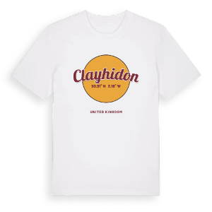 Clayhidon cirkel t-shirt – ekologisk bomull t-shirt från Pinshirt