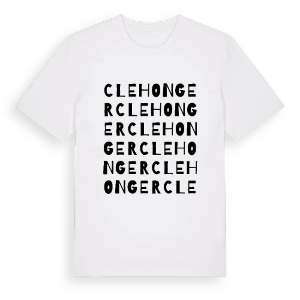 Clehonger ordlek t-shirt – ekologisk bomull t-shirt från Pinshirt