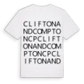 Clifton and Compton CP ordlek t-shirt