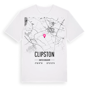 Clipston karta t-shirt – ekologisk bomull t-shirt från Pinshirt