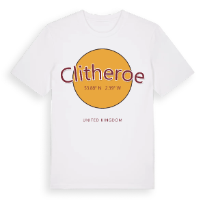 Clitheroe cirkel t-shirt – ekologisk bomull t-shirt från Pinshirt