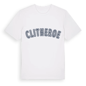 Clitheroe college t-shirt – ekologisk bomull t-shirt från Pinshirt