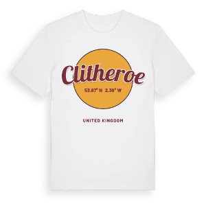 Clitheroe cirkel t-shirt – ekologisk bomull t-shirt från Pinshirt