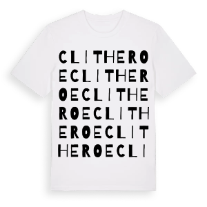 Clitheroe ordlek t-shirt – ekologisk bomull t-shirt från Pinshirt