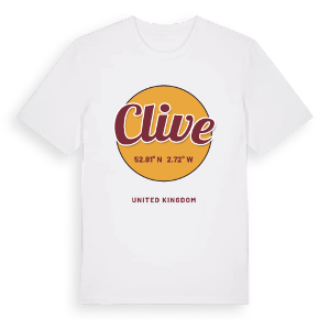 Clive cirkel t-shirt – ekologisk bomull t-shirt från Pinshirt