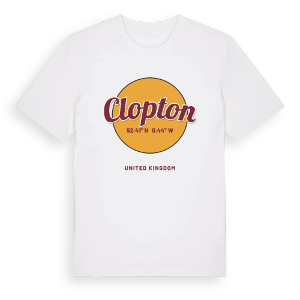 Clopton cirkel t-shirt – ekologisk bomull t-shirt från Pinshirt