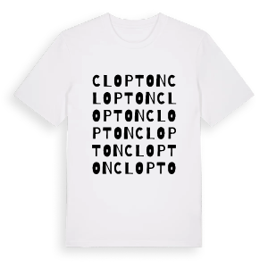 Clopton ordlek t-shirt – ekologisk bomull t-shirt från Pinshirt
