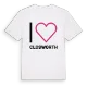 Jag älskar Closworth t-shirt stort tryck