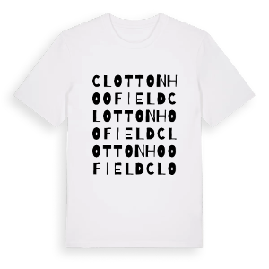 Clotton Hoofield ordlek t-shirt – ekologisk bomull t-shirt från Pinshirt