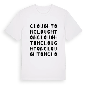 Cloughton ordlek t-shirt – ekologisk bomull t-shirt från Pinshirt